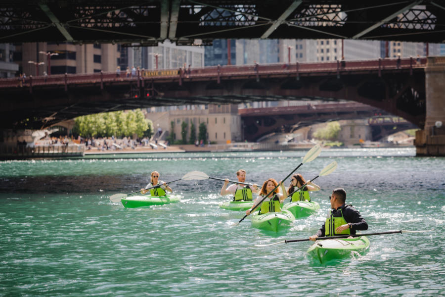Kayaking on the Chicago River