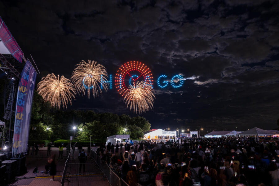 Taste of Chicago food festival in Grant Park